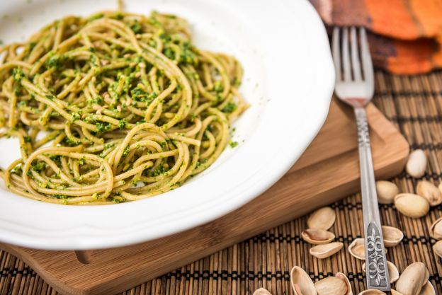 Pasta mit Pistazien-Pesto