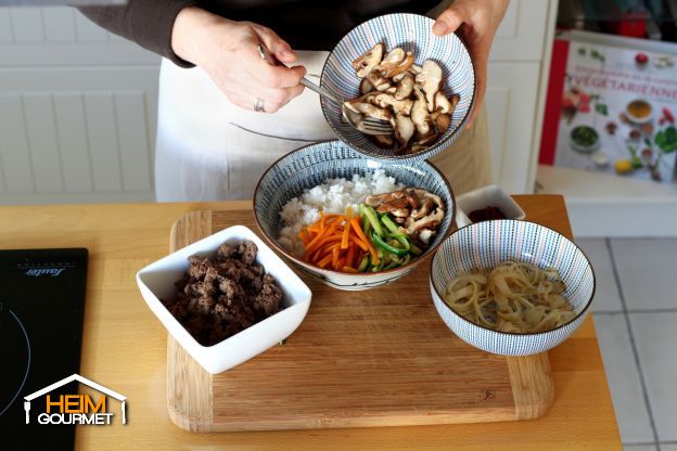 Zusammenstellung des Bibimbap