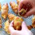 Mini Croissants mit Nougat-Creme