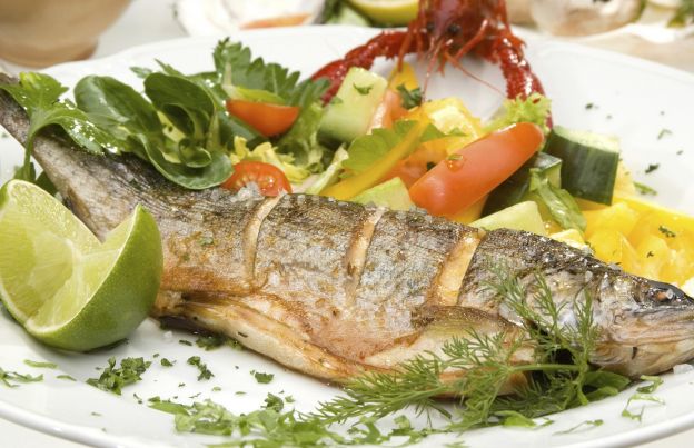 Forelle in Zitronenmarinade