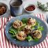 Gefüllte Champignons mit getrockneten Tomaten und Oliven