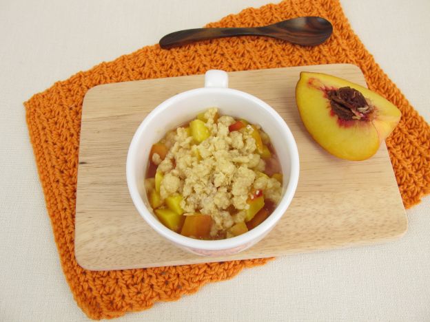 Pfirsich Crumble