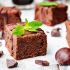 flaumige Schokoladenbrownies mit Kastanien