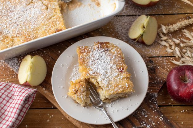 Süßer Apfelauflauf