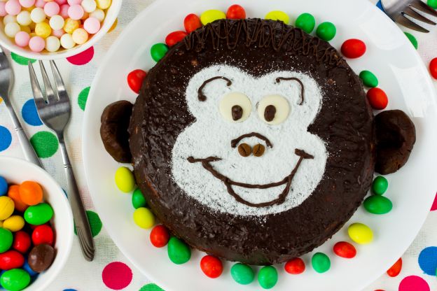 Süßer Schoko-Affen-Kuchen