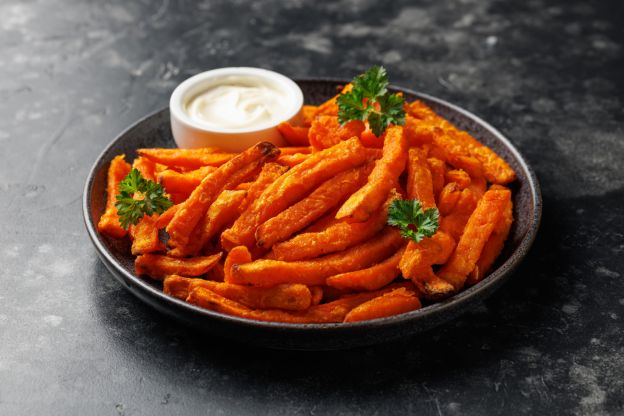 Hausgemachte Süßkartoffel-Pommes