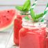 Wassermelonensaft mit Fruchtfleisch