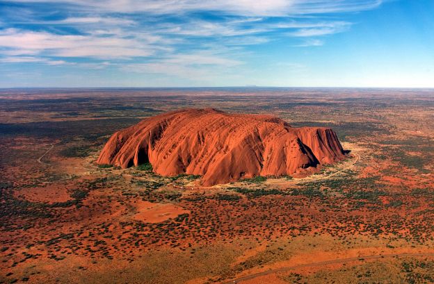 Sieh Uluru bei Sonnenuntergang, Australien