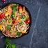 Shrimps mit Vollkornnudeln