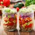Salat im Glas