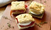 Mini Sandwiches mit italienischer Foccacia
