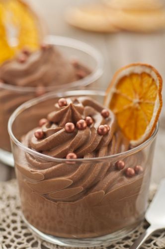 Mousse au Chocolat mit Orange