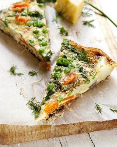 Quiche mit knackigen Erbsen und Möhrchen