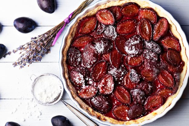 Tarte tatin mit Pflaumen