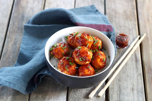 Saftige Hähnchenbällchen mit selbst gemachter Barbecuesoße