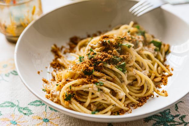 Spaghetti mit Sardinen