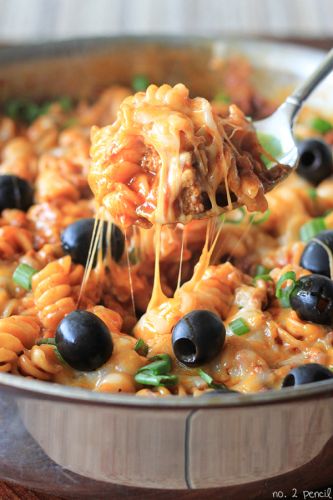ONE POT: Nudeln mit Enchiladasauce