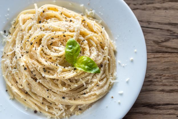 Spaghetti Käse und Pfeffer