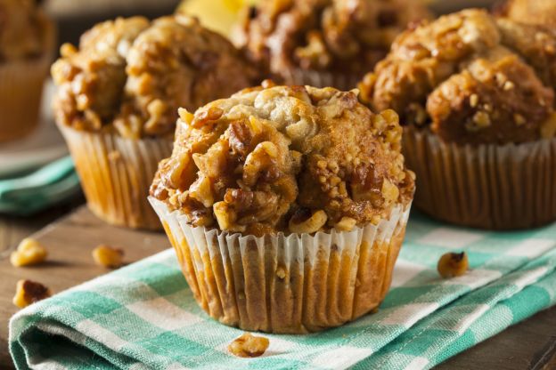 Bananenmuffins mit Heidelbeeren