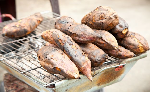 Gegrillte Süßkartoffeln