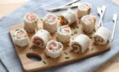 Stilvolles Fingerfood: Lachsröllchen mit feinem Schnittlauch