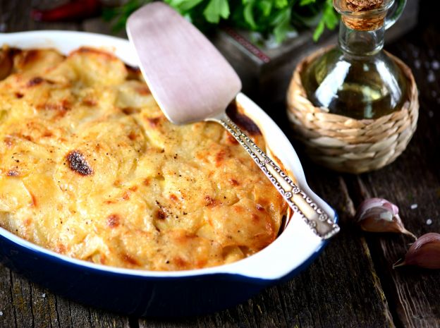 Kartoffel-Zwiebel-Lauch-Auflauf