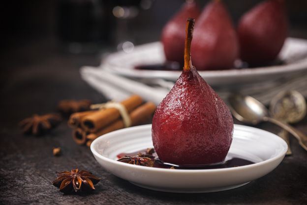 Pochierte Rotweinbirnen - Rezepte Suchen