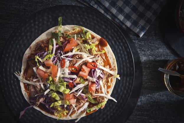 Schweinefleisch und BBQ Sauce