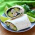 Wraps mit Avocado, Garnelen und Hummus