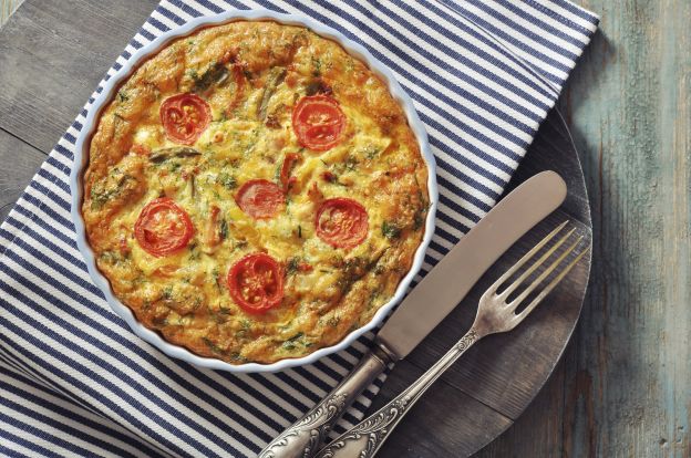 Quiche mit Zucchini und Kirschtomaten