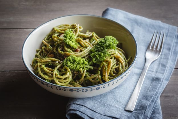 Spaghetti mit Grünkohl Pesto