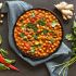 Kichererbsen-Curry mit Spinat