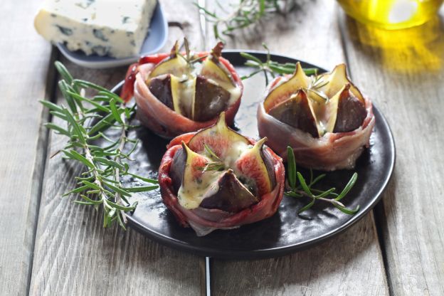 Gebackene Feigen mit Blauschimmelkäse