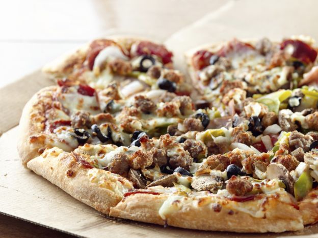 Pizza mit fleisch