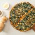 Spinat-Bacon-Pizza