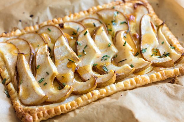 Blätterteig-Tarteletts mit Birnen