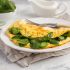 Omelette mit frischem Spinat