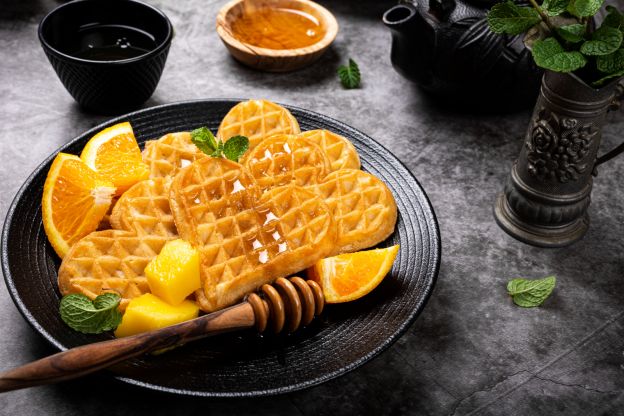 Orangenwaffeln