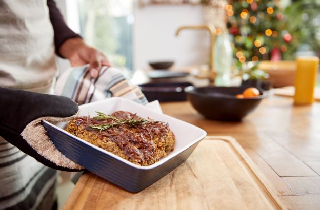 Hauptgericht Menü 2: Veganer Nuss-Braten
