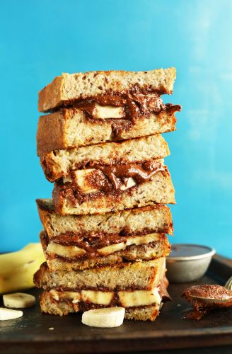Gegrilltes Nutella-Bananen-Sandwich