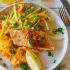 Lachs mit Süßkartoffelpüree