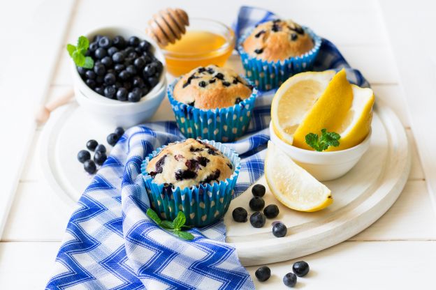 Sommerliche Blaubeer Muffins