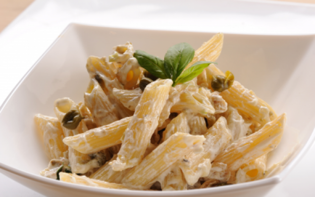 Penne mit Ziegenfrischkäse