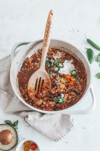 Chili sin carne mit Linsen