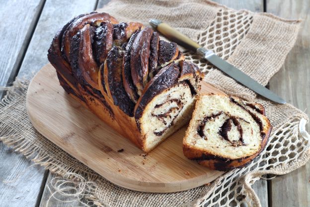 Kranzkuchen mit Schokolade