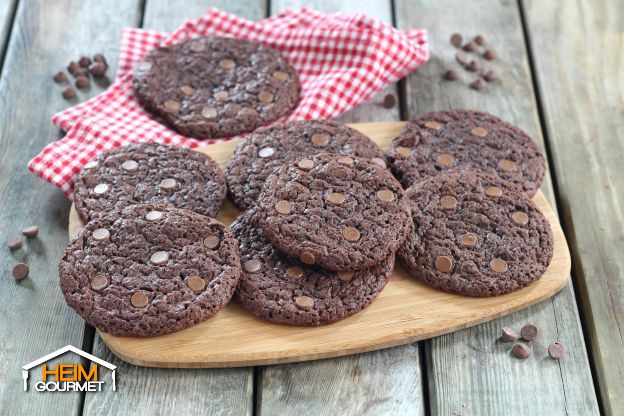 Riesige Schokoladen-Cookies
