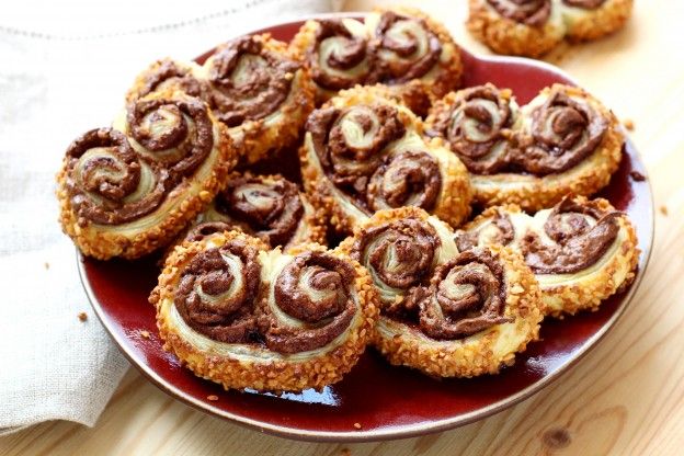 Nutella-Blätterteigschnecken