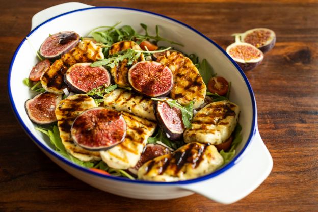 Feigen Halloumi Salat