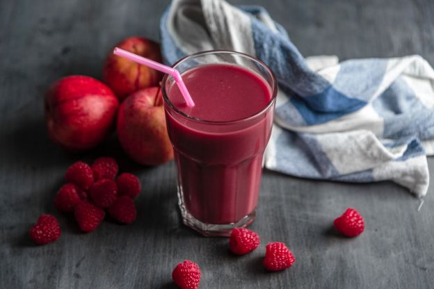 Himbeer-Apfelsmoothie