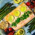 Lachs mit rosa Pfeffer und Zitrone